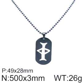 Stainless Steel Black-plating Necklace