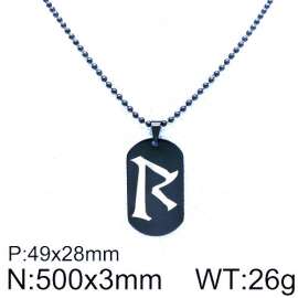 Stainless Steel Black-plating Necklace