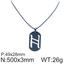 Stainless Steel Black-plating Necklace