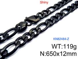 Stainless Steel Black-plating Necklace