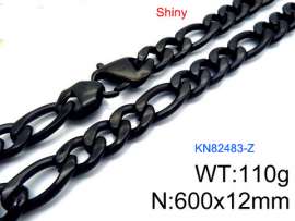 Stainless Steel Black-plating Necklace