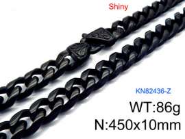 Stainless Steel Black-plating Necklace