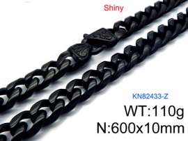 Stainless Steel Black-plating Necklace