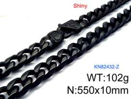 Stainless Steel Black-plating Necklace