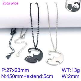 Stainless Steel Black-plating Necklace