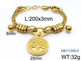 Stainless Steel Gold-plating Bracelet