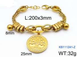 Stainless Steel Gold-plating Bracelet