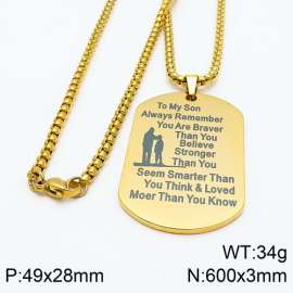 SS Gold-Plating Necklace