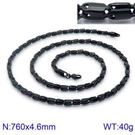 Stainless Steel Black-plating Necklace