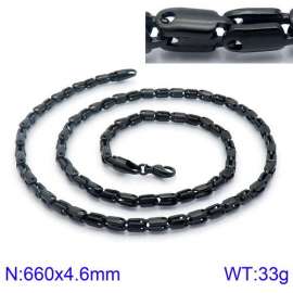 Stainless Steel Black-plating Necklace