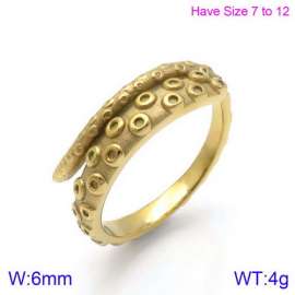 Stainless Steel Gold-plating Ring