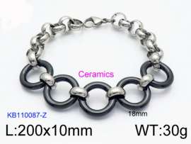 Stainless steel with Ceramic Bracelet