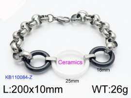 Stainless steel with Ceramic Bracelet