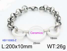 Stainless steel with Ceramic Bracelet