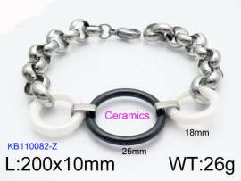 Stainless steel with Ceramic Bracelet