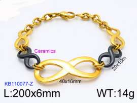 Stainless steel with Ceramic Bracelet