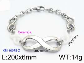 Stainless steel with Ceramic Bracelet