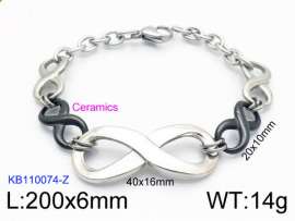 Stainless steel with Ceramic Bracelet