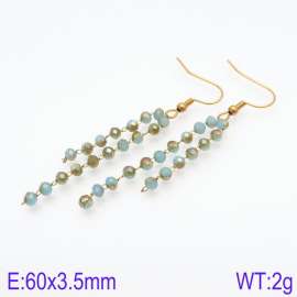 Stainless Steel Stone&Crystal Earring