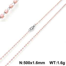 Stainless Steel Stone & Crystal Necklace