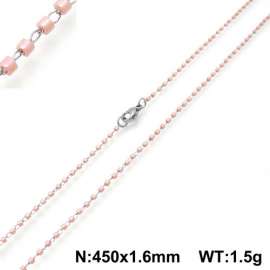 Stainless Steel Stone & Crystal Necklace
