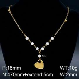 Stainless Steel Stone & Crystal Necklace