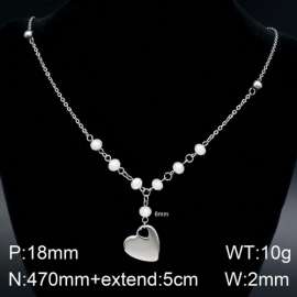 Stainless Steel Stone & Crystal Necklace