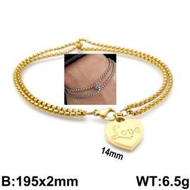 Stainless Steel Gold-plating Bracelet