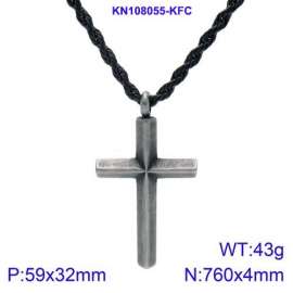 Stainless Steel Black-plating Necklace