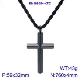 Stainless Steel Black-plating Necklace