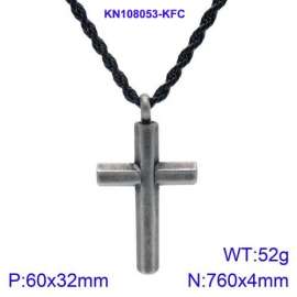 Stainless Steel Black-plating Necklace