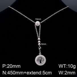 Stainless Steel Stone Necklace