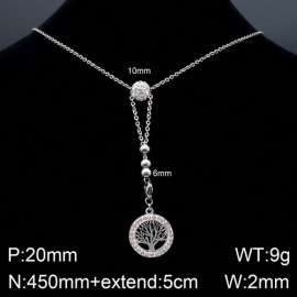 Stainless Steel Stone Necklace