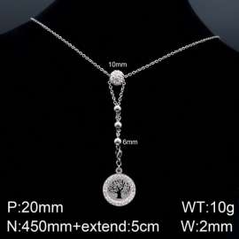 Stainless Steel Stone Necklace