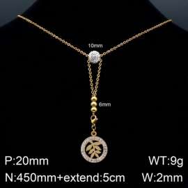 Stainless Steel Stone Necklace