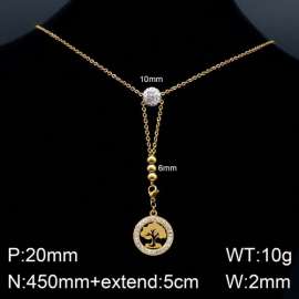 Stainless Steel Stone Necklace