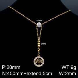 Stainless Steel Stone Necklace