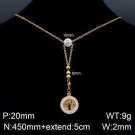 Stainless Steel Stone Necklace