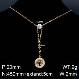 Stainless Steel Stone Necklace