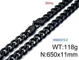Stainless Steel Black-plating Necklace