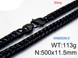 Stainless Steel Black-plating Necklace