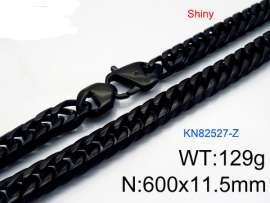 Stainless Steel Black-plating Necklace