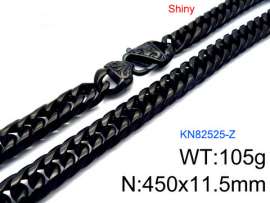 Stainless Steel Black-plating Necklace