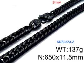 Stainless Steel Black-plating Necklace