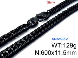 Stainless Steel Black-plating Necklace
