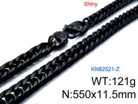 Stainless Steel Black-plating Necklace
