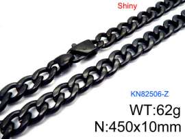 Stainless Steel Black-plating Necklace