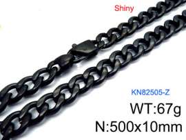 Stainless Steel Black-plating Necklace