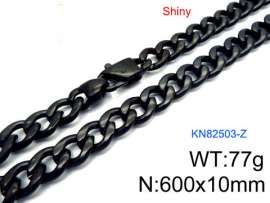 Stainless Steel Black-plating Necklace