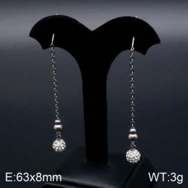 Stainless Steel Stone&Crystal Earring